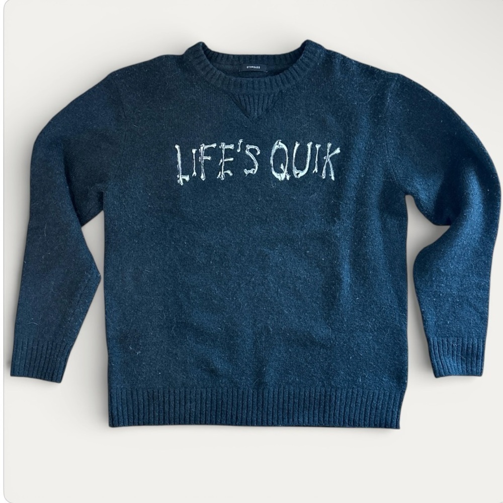QUICKSILVER Black Crew Neck Sweater